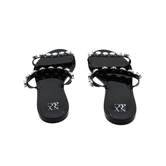 New York & Company Chava Womens Gem Jelly Sandals - Vibrant Glamour Effortless C - Picture 3 of 9